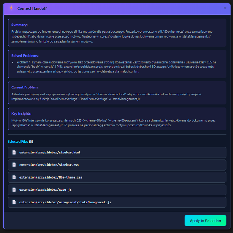 Context Save Function